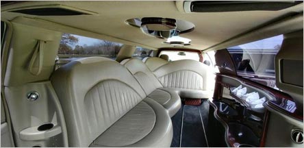 10 Passenger Stretch Limousine Interior Novato CA