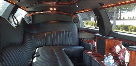 10 Passenger Stretch Limousine Interior Novato