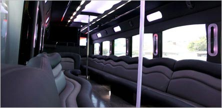 40 Passengers Party Bus Interior Novato